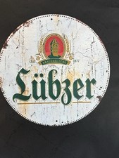 Lübzer Pils Blechschild Rund Durchmesser 20 Cm Bier Bier Deko Brauerei