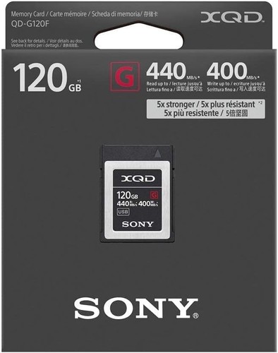 Sony Xqd G Series (5X) - R440 W400 120Gb Qdg120F NEW - Picture 4 of 5