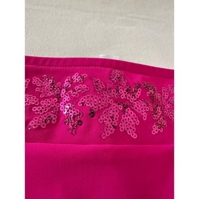 NEW Lise Charmel Fuchsia Pink Sequin Floral Bikini Bottom Size Small Glam Party