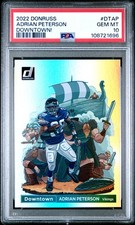 2022 PANINI DONRUSS DOWNTOWN #DTAP ADRIAN PETERSON PSA 10
