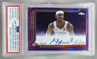Shai Gilgeous-Alexander 2025 Topps Chrome Purple Refractor Auto 43/75 PSA 8/10