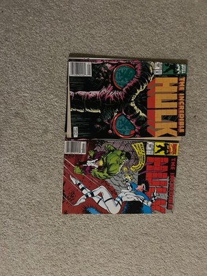 Incredible Hulk Marvel Comics x2 Job Lot   Vintage Issues   VG/FN   Reader Copie