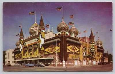 Vintage 1953 The World's Only Corn Palace Mitchell South Dakota Postcard