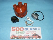 FIAT 500 R 126 KIT RICAMBI SPINTEROGENO CALOTTA + ROTORE + PUNTE E CONDENSATORE