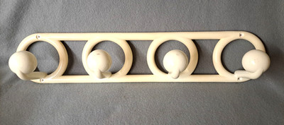 Vintage Retro 1980's Basic Line Ultra Hook Designed by Yaffa - White Plastic