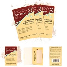 Rice Paper Facial Tissues Oily Skin Blotting Sheets Natural Absorbent 40 Count