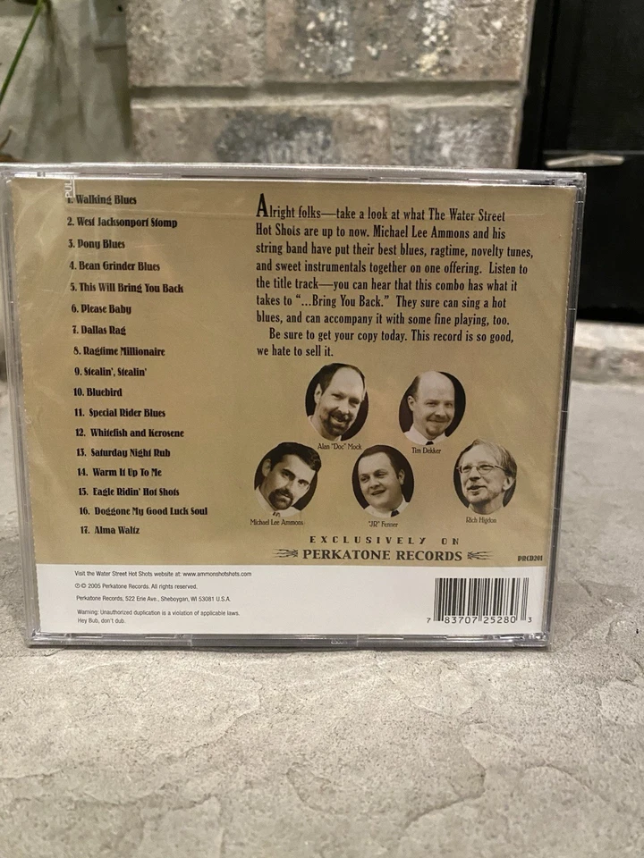 Michael Lee Ammons CD This Will Bring You Back Water Street Hot Shots Blues RARE Foto 3 de 4