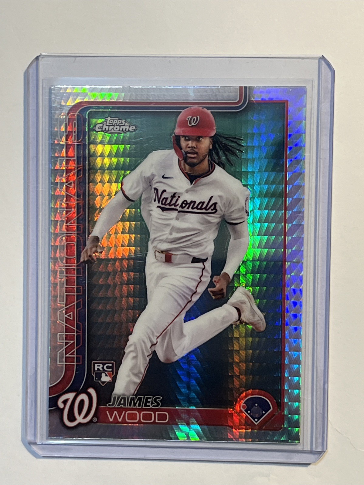 2025 Topps Chrome - James Wood #132 Prism Refractor (RC)