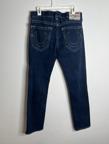 Pantalones de mezclilla True Religion Sección ajustados para mujer talla 34 azul perfecto estado - Imagen 2 de 9