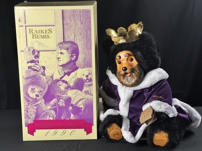Vintage King William - Robert Raikes Bear Ltd Ed. 1990 Wood Bear 4341/10000