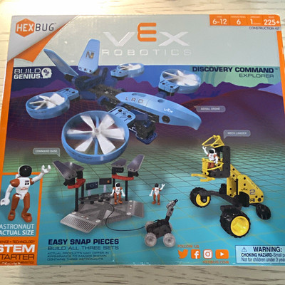 HEXBUG VEX Robotics Discovery Command Explorer 225+ Pc STEM Space Kit Age 6-12