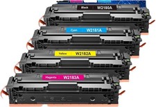 218A Toner Cartridges 4-Pack with Chip for HP 3301fdw 3301cdw 3201dw 3301sd BCYM