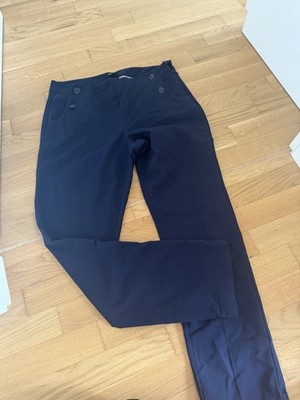 Zero Hose Neu In M Damen mit Knöpfen Blau Neu von Zero Gr. 38