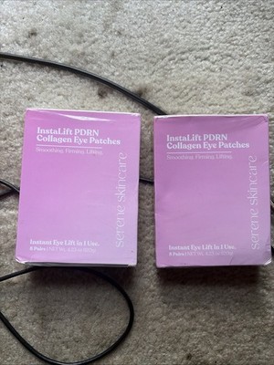 (2) Boxes Instalift PDRN CollagenEye Patches, Deeply Hydrating Eye Mask, 8 Pairs