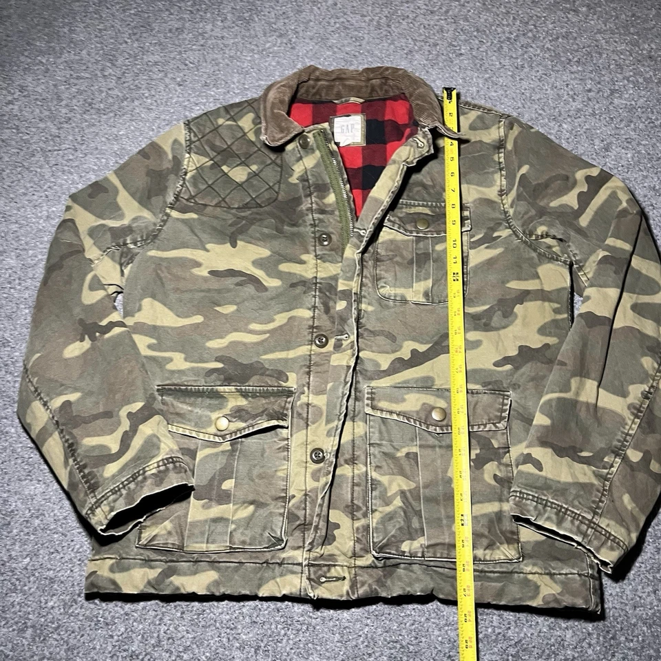 Chaqueta de Campo Gap Para Hombres Grande Militar Camuflaje Gorpcore Caza Paracaidista Pesado Foto 3 de 4