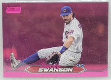 Dansby Swanson 2024 Stadium Club Baseball Pink Foil #11 NrMt