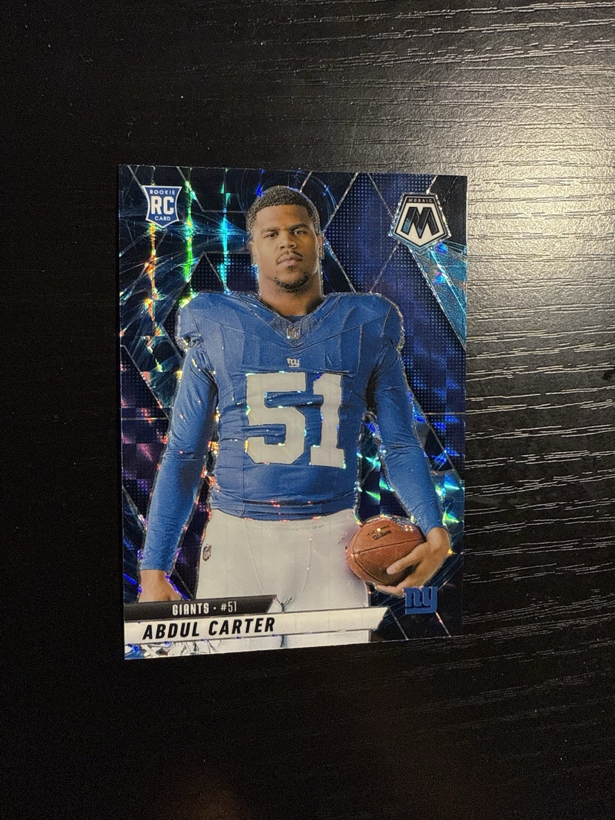 2025 Panini Mosaic #282 Abdul Carter Mosaic Genesis New York Giants Variation SP