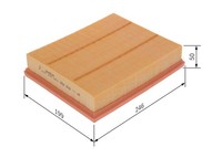 Luftfilter FÜR Ford Galaxy III (Ck), Ford S-MAX (Cj, WA6) - Bosch F 026 400 553