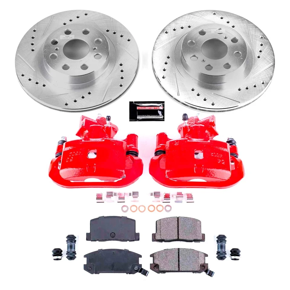 For Toyota MR2 Spyder 00-02 Brake Kit 1-Click Z23 Evolution Sport Drilled & Foto 2 de 4