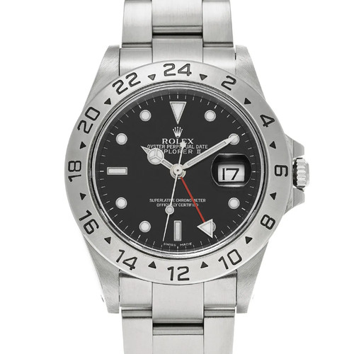 Rolex Explorer II 2002 16570 Automatic 40mm Black Dial #WW1185