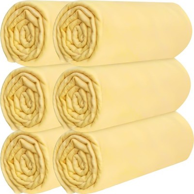6 Pack Shammy Cloth for Car Drying 26 x17 , Absorbent Chamois Towel