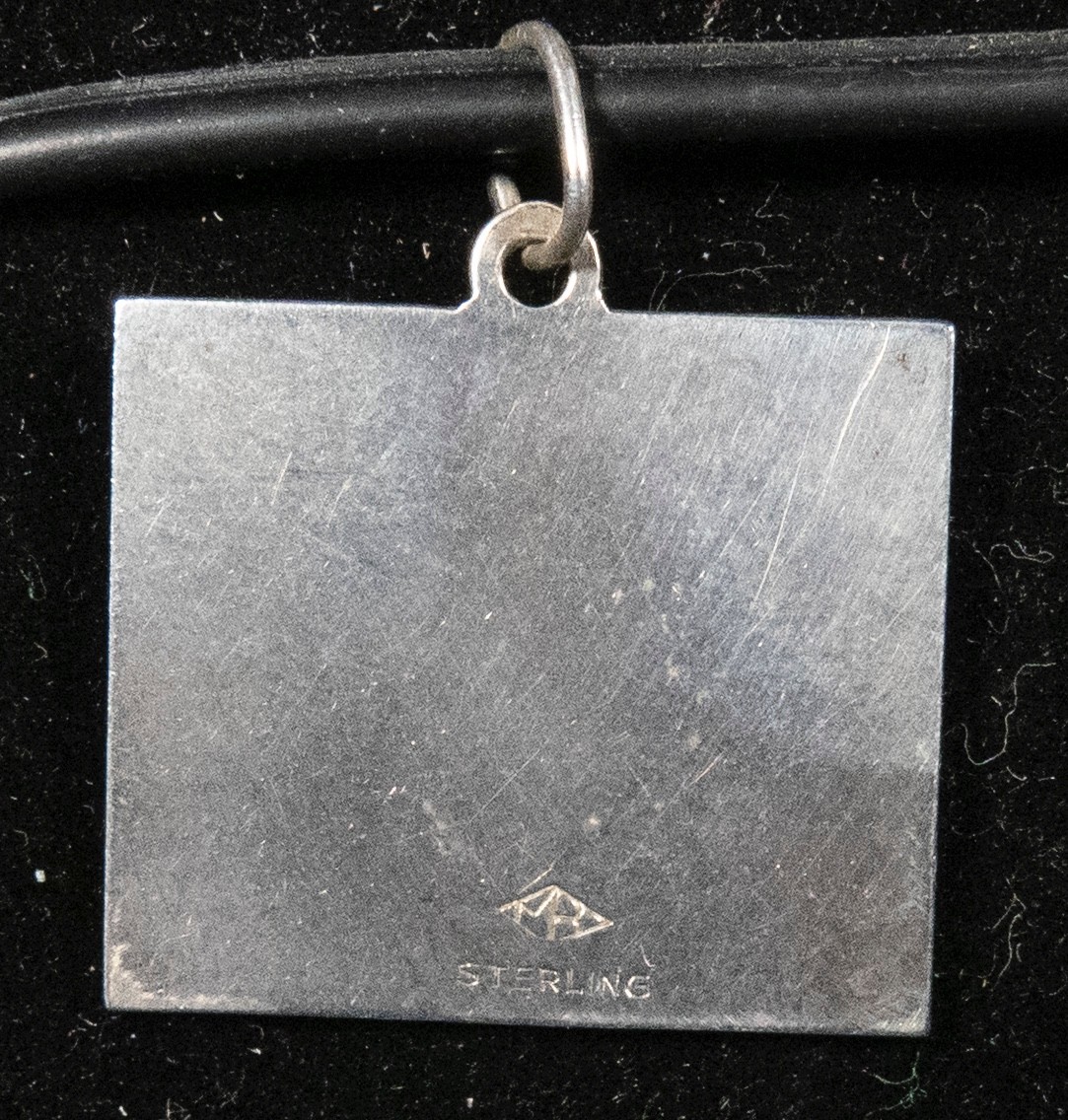 Sterling Silver Charm Happy Birthday Rectangle 7/8" x 3/4"- 2.8g View 2