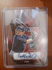 2024 PressPass Premium Red OnFire Diecut Ichiro AUTO MARINERS 1/2 !!!