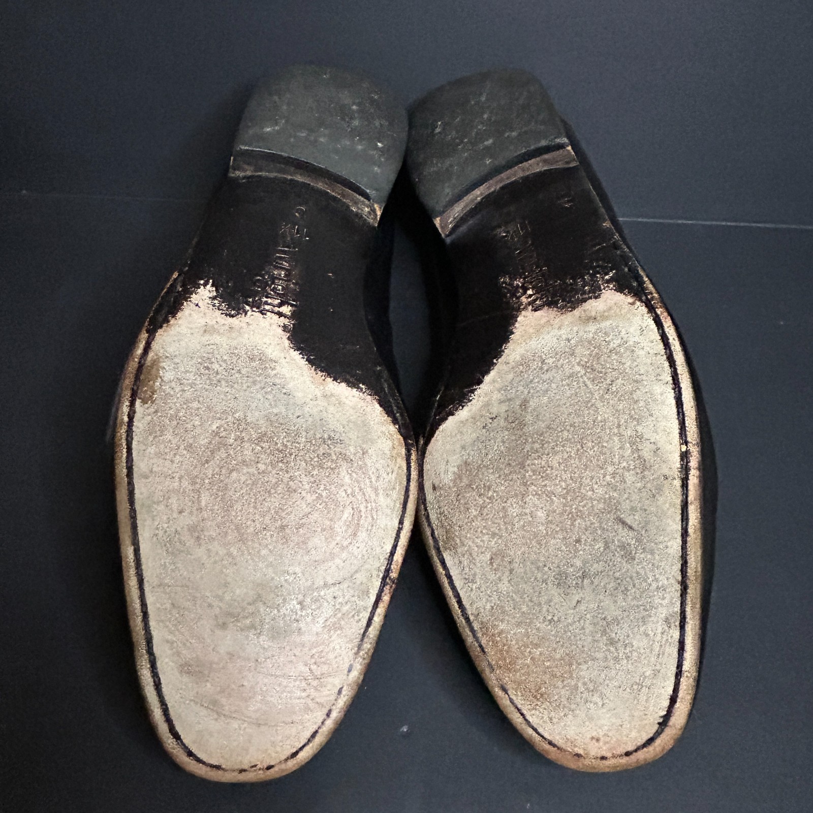 ET Wright Men's Black Leather Penny Loafers Slip On Dress Shoes Size 11.5B Italy image 5