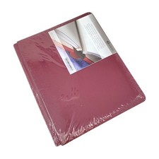 Creative Memories 8.5 X 11 Scrapbook Album Solid Red Wine Burgundy USA New 2006