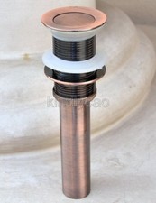 Antique Red Copper Pop Up Bathroom Sink Basin Drain Without Overflow Ksd054