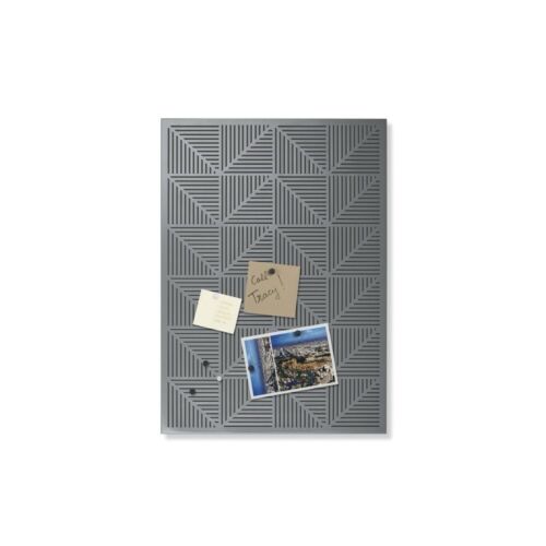 UMBRA Trigon Metal Magnetic Board w/Magnets & Pushpins CHARCOAL