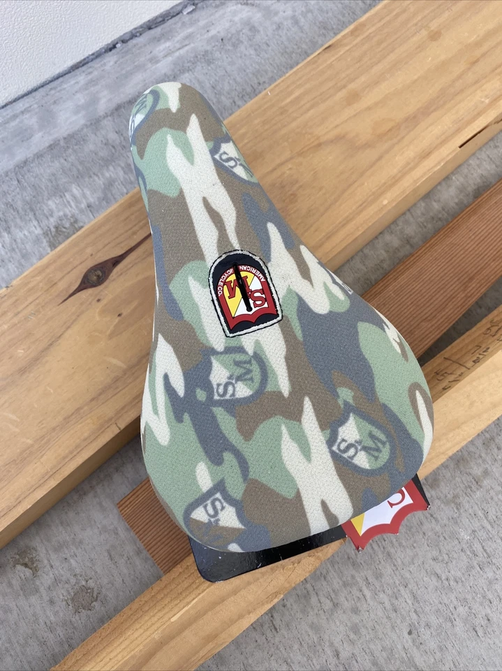 S&M BMX BIKE CAMUFLAGEM ESCUDO ENVOLTÓRIO ASSENTO PIVOTAL DOMINGO PRIMO CULT ODYSSEY COXIE FAT S - Imagem 2 de 4