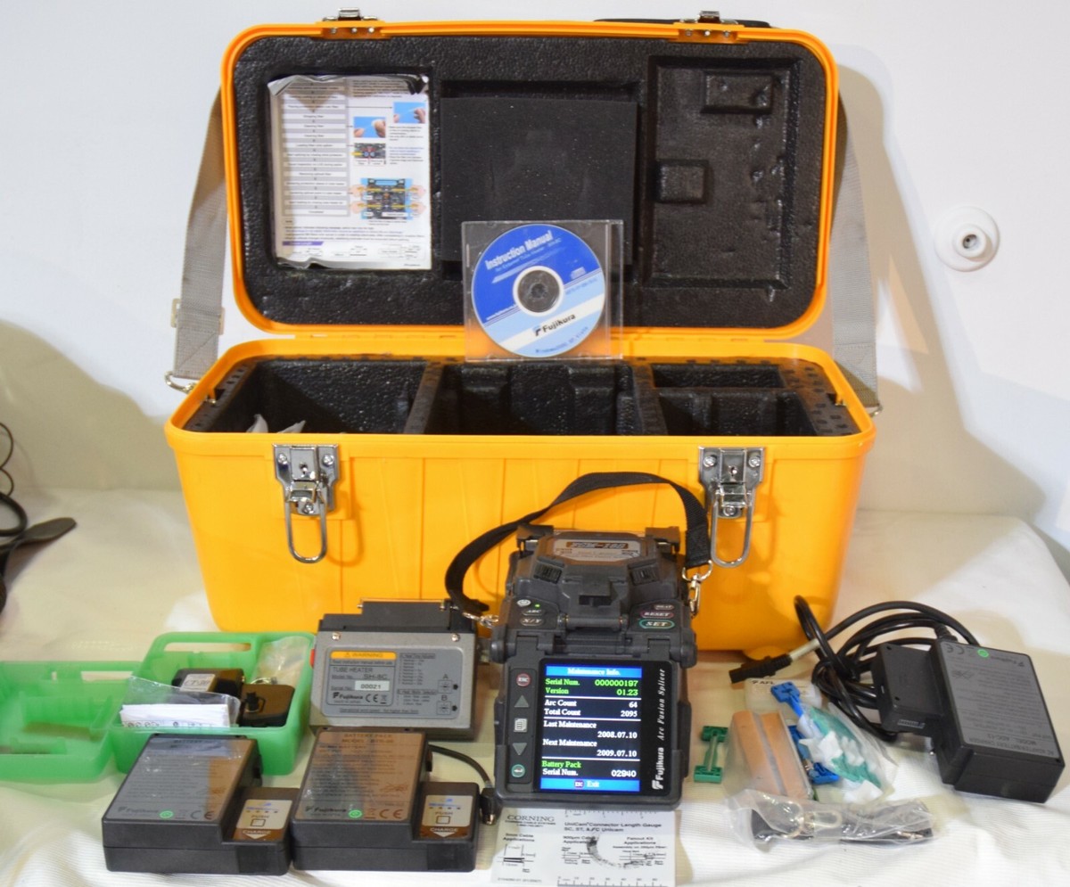Fujikura FSM-18S Fixed V-Groove Single Fiber Fusion Splicer with