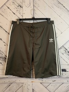adidas green swim shorts