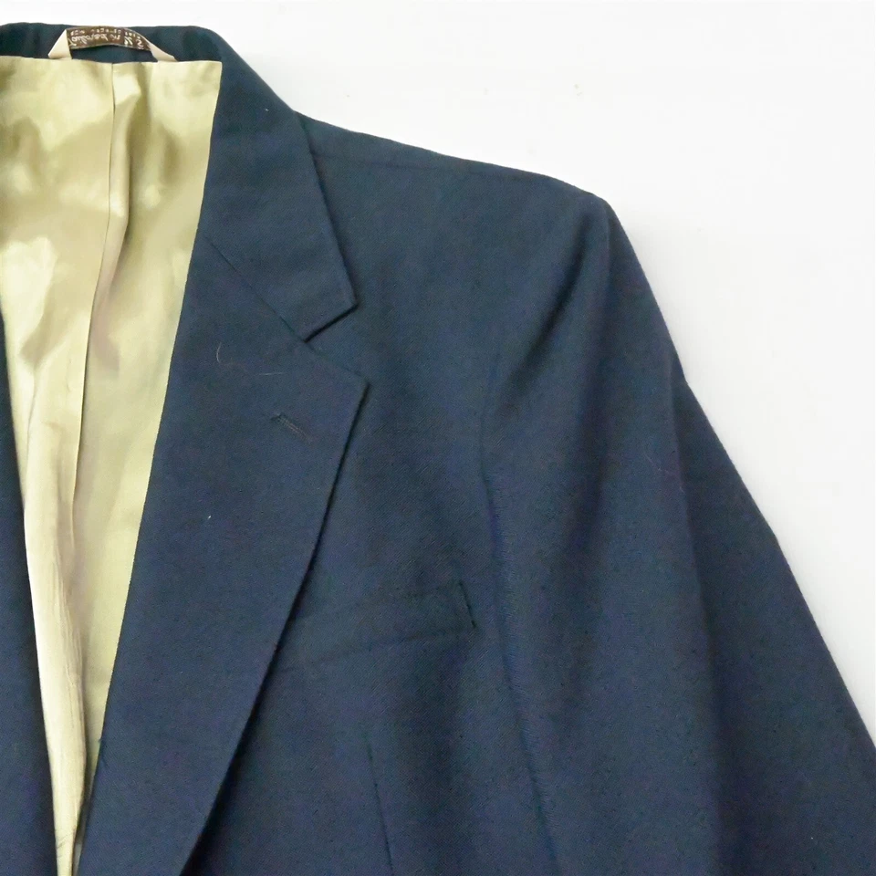 Blazer Abrigo Deportivo Chaqueta De Colección Oliver Kent 42L Azul Marino Dorado Botón Para Hombre Foto 2 de 4