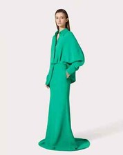 Valentino Green Silk Maxi Dress Gown - BNWT