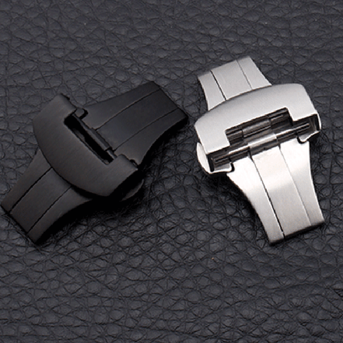22mm Steel Deployment Clasp Buckle for PAM PANERAI Rubber Leather strap Watch - 第 1/8 張圖片