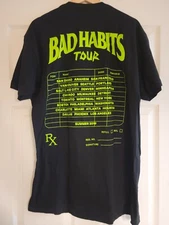 Summer 2019 NAV XO Green Bad Habits Tour Concert Shirt XLarge The Weeknd Gunna