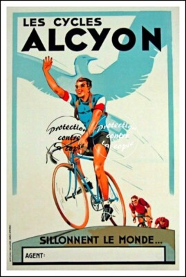 VéLO/CYCLES CLéMENT - POSTER HQ 40x60cm d'une AFFICHE VINTAGE