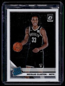 2019-20 Donruss Optic Rated Rookies Signatures Nicolas Claxton Auto #171