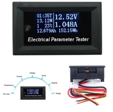10A Multifunctional OLED Current Voltmeter Thermometer Battery Capacity Tester