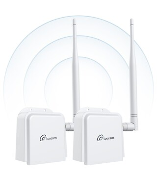 #ad Loocam Wireless Bridge Point to Point Outdoor Long Range WIFI Extender $59.99