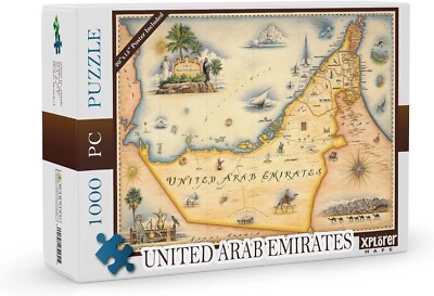 United Arab Emirates 1000 Piece Jigsaw Puzzle Xplorer Maps New