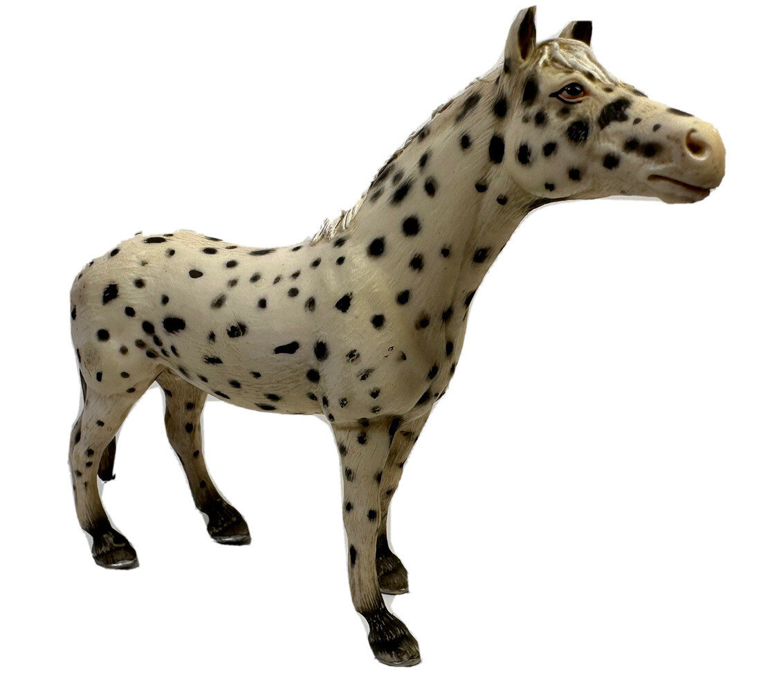 Schleich KNABSTRUPPER MARE Black White Horse Animal Figure 13617