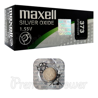 1 x Maxell 373 Silberoxid Batterie 1,55V SR916W SR68 V373 Uhren 0% Quecksilber