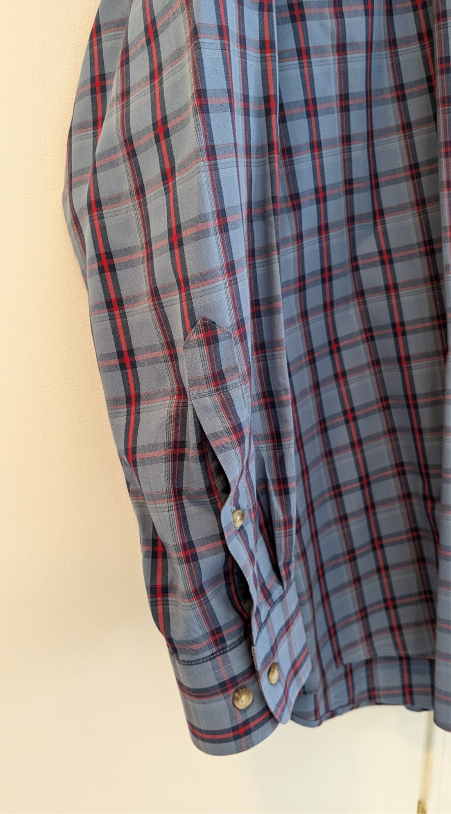 Pendleton Button-Down Shirt in Blue Red Check Pla… - image 6