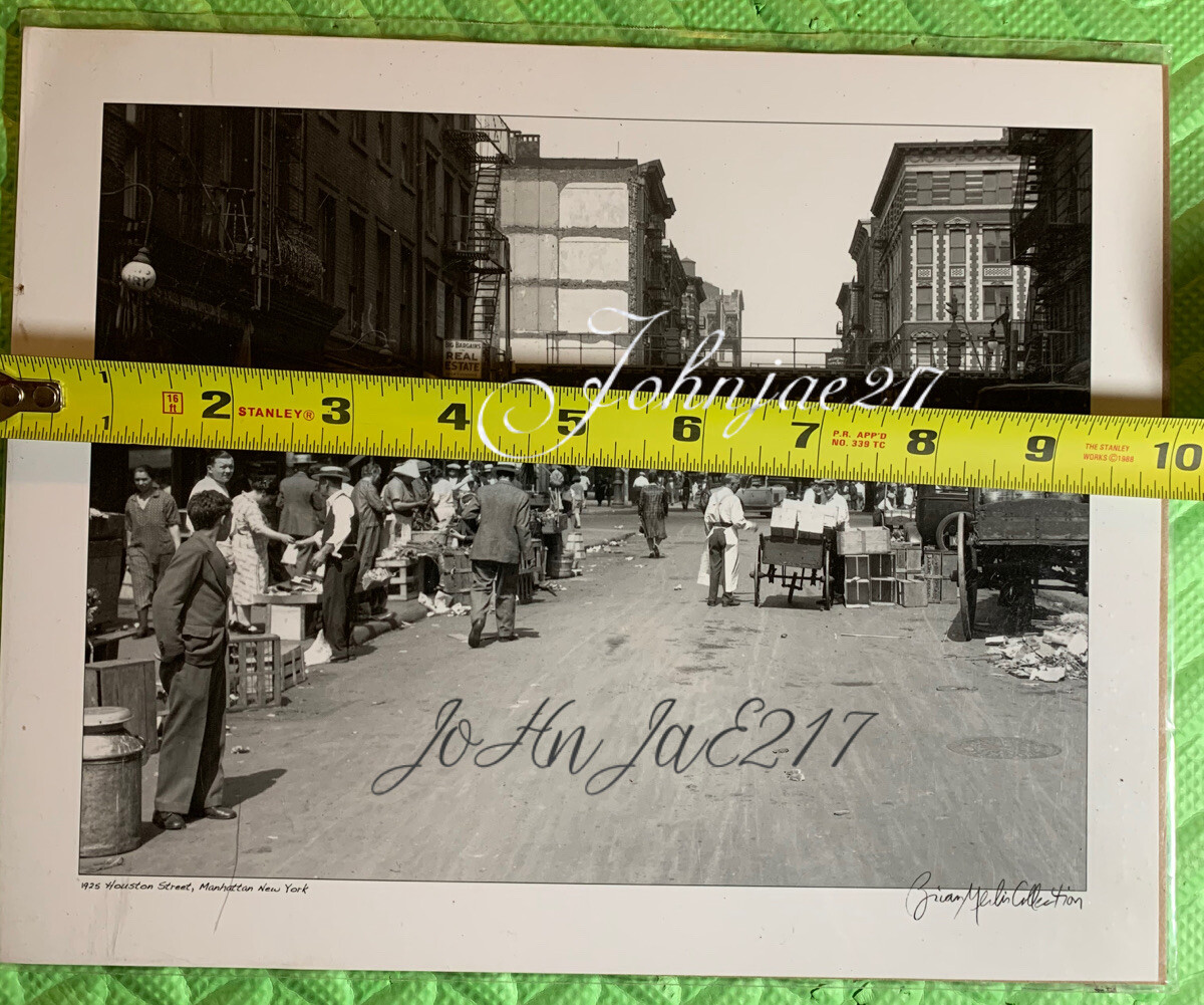 🔥 VINTAGE NYC PHOTO BRIAN MERLIS COLLECTION 8X10 1925 HOUSTON ST ...