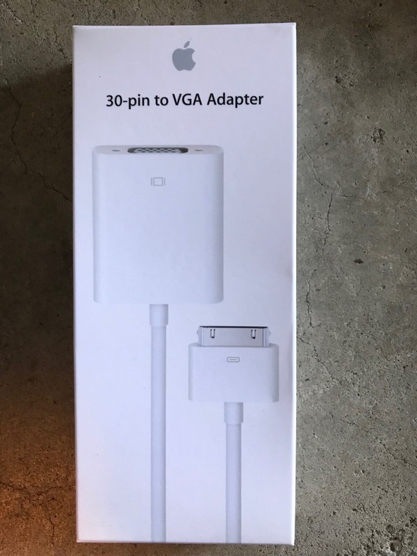 OEM Original Apple 30-Pin to VGA Adapter MC552ZM/B (10A4)