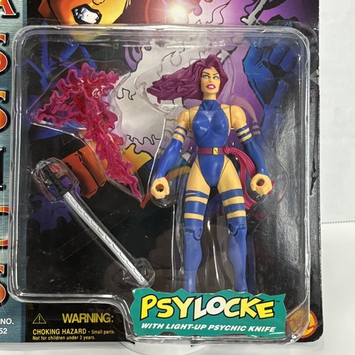 VTG 1996 Psylocke X-Men Classics Marvel Comics Action Figure Light Up ToyBiz New - Picture 2 of 10