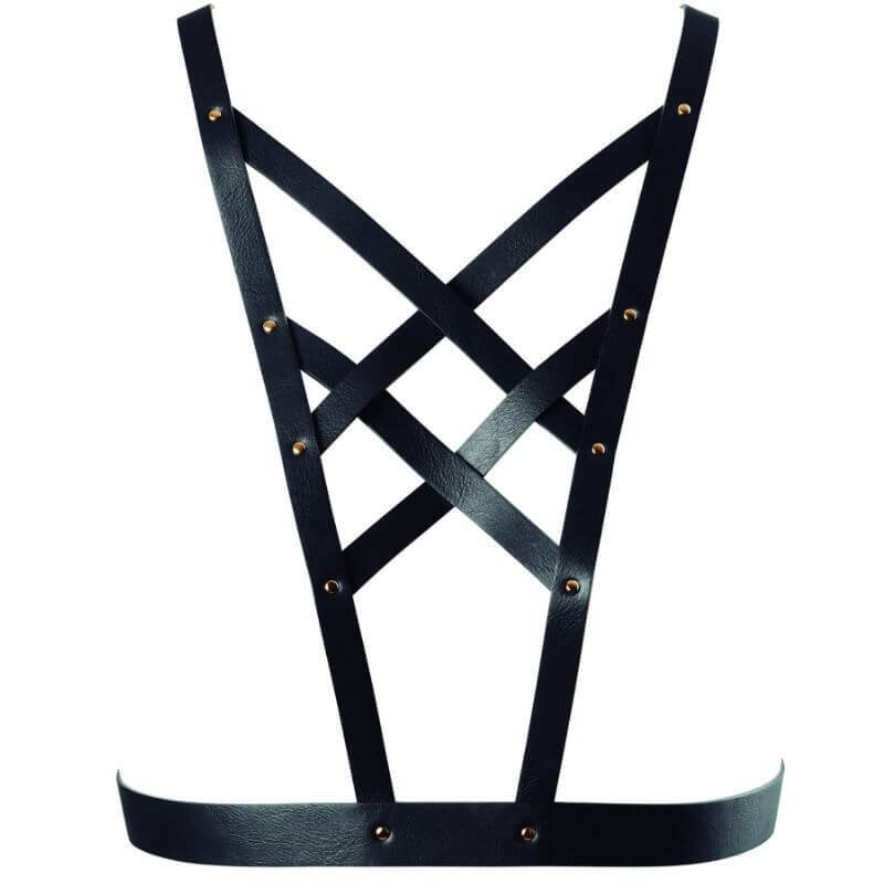 Bijoux Indiscrets Maze Cross Cleavage - Pettorina Incrociata con Scollatura - Ne